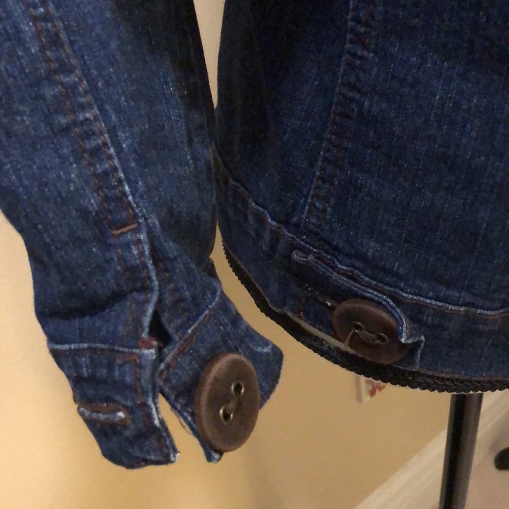 Anna Molinari Large Button Down Classic Denim Jac… - image 6